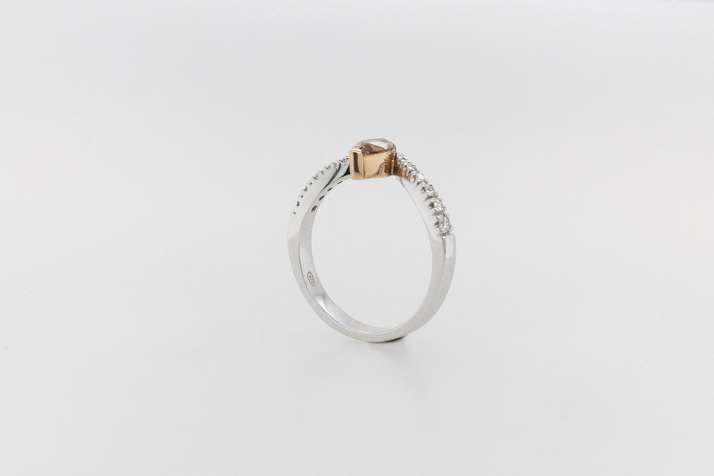 Engagement Ring with Marquise Champagne V
