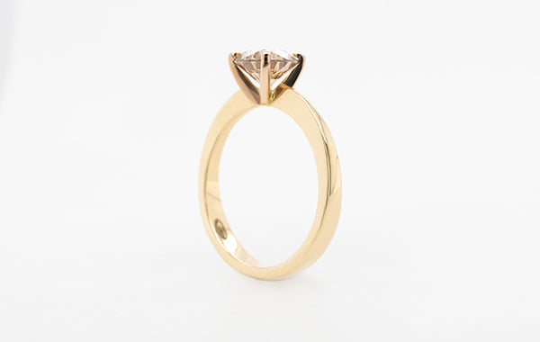 1.22ct Solitaire C2 VS2 Argyle Champagne Ring
