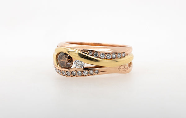Champagne 0.60ct Diamond Ring