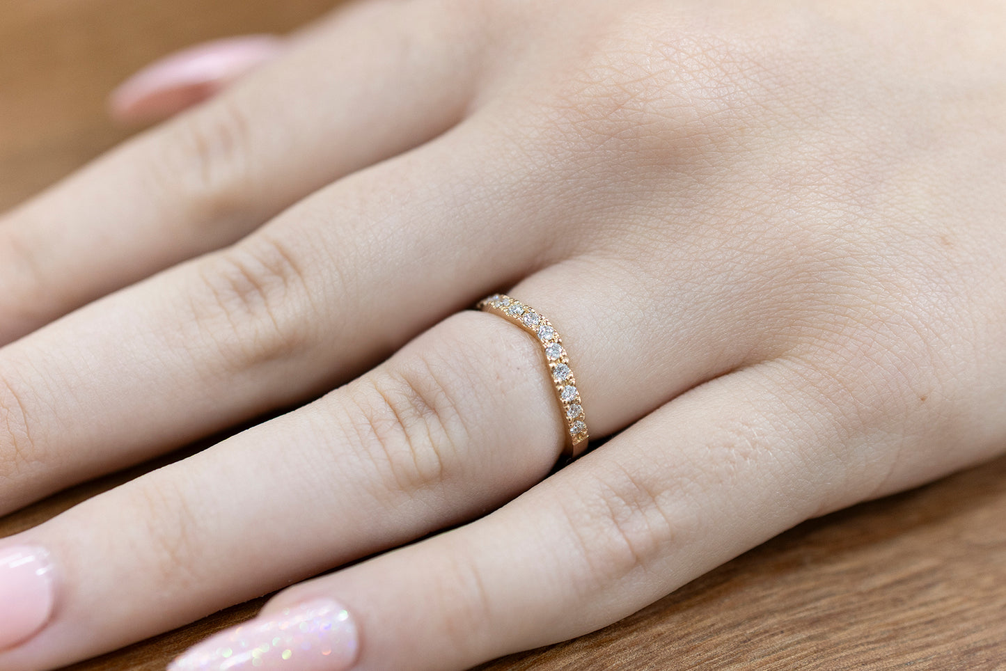 Wedding Ring Contour Diamonds