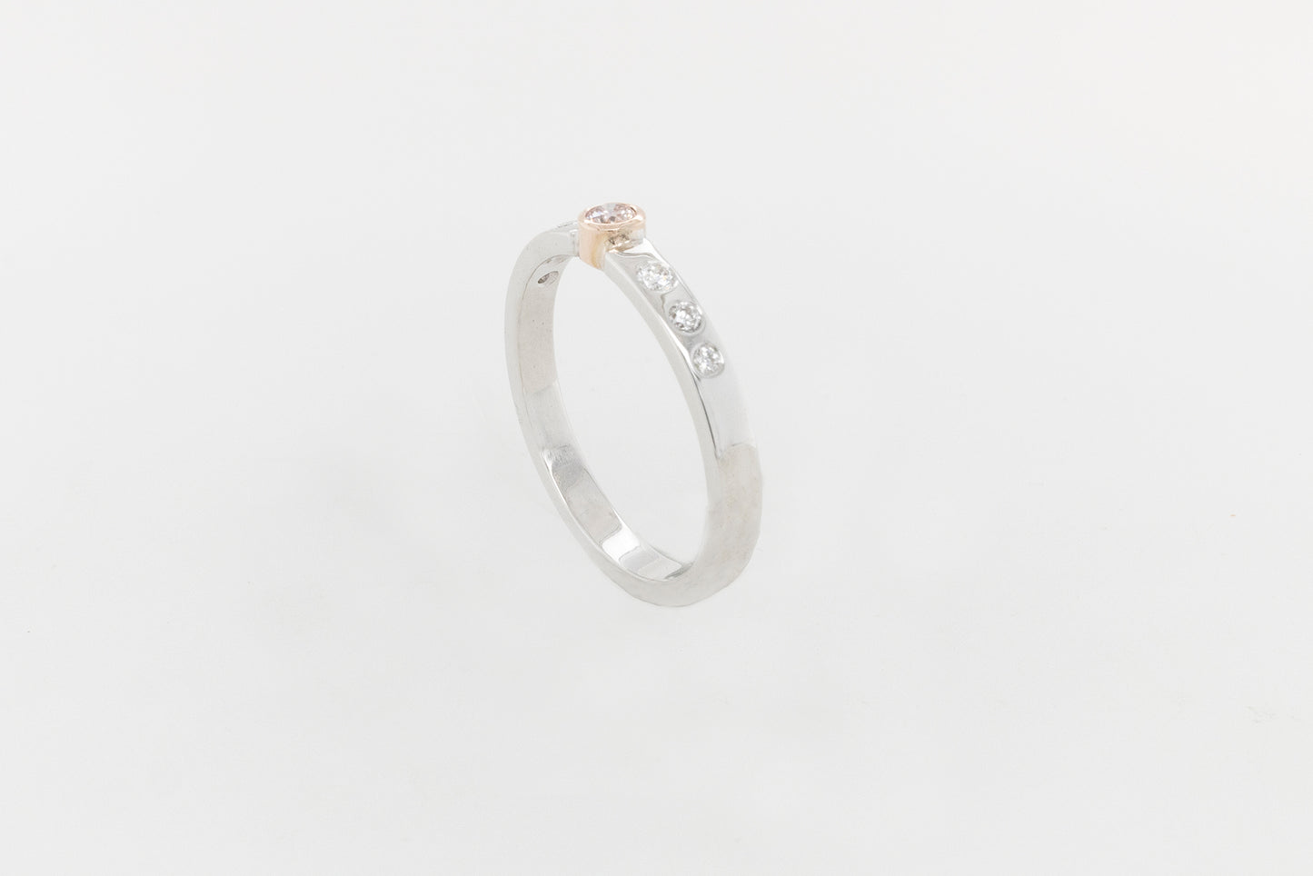 Pink Diamond Stacker Wedding Ring