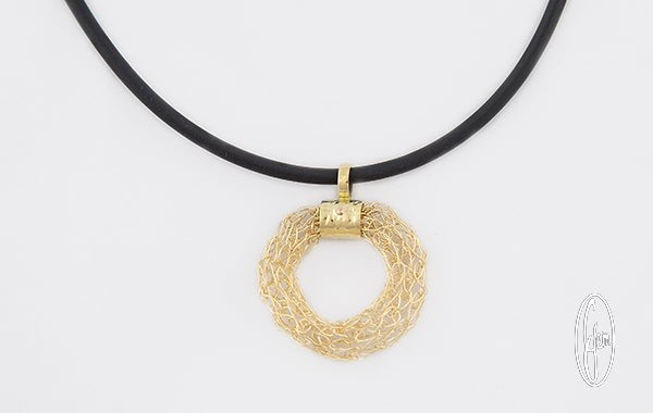 Circle of Friendship French Knitted Pendant