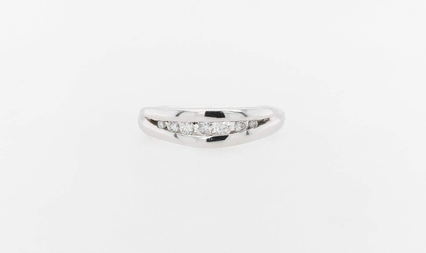 Wedding Ring Channel Set Diamonds