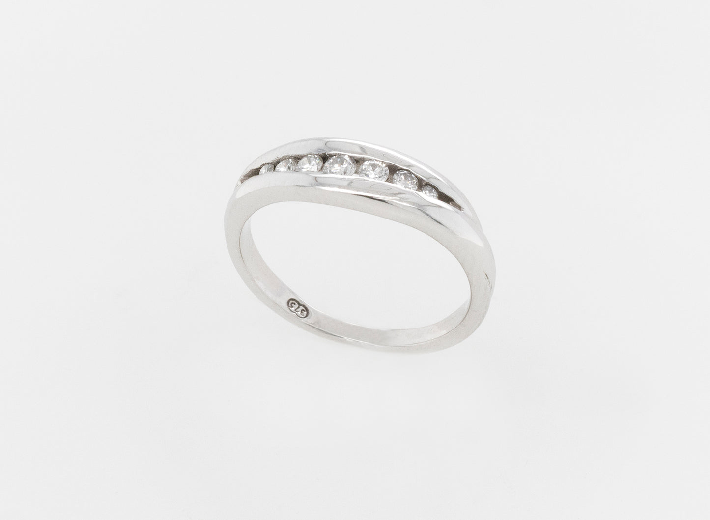 Wedding Ring Channel Set Diamonds