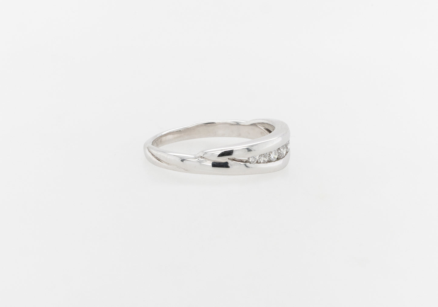 Wedding Ring Channel Set Diamonds