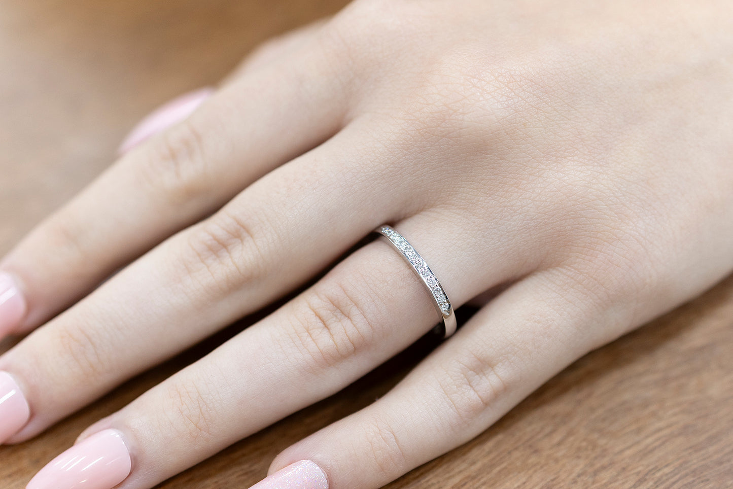 Wedding Ring Diamonds Pave