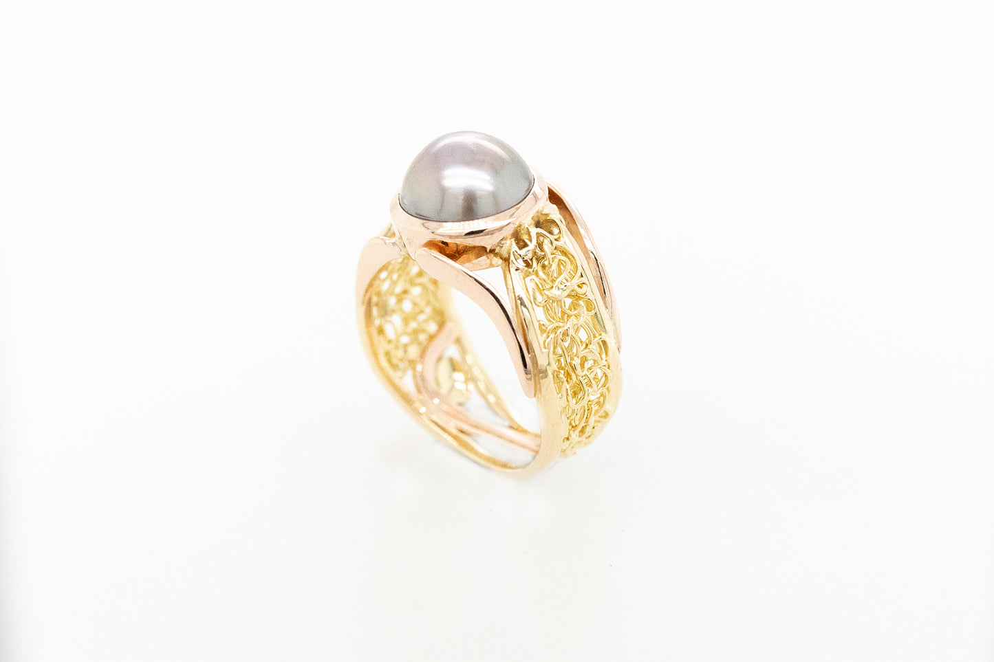French Knitted Abrolhos Island Pearl Ring