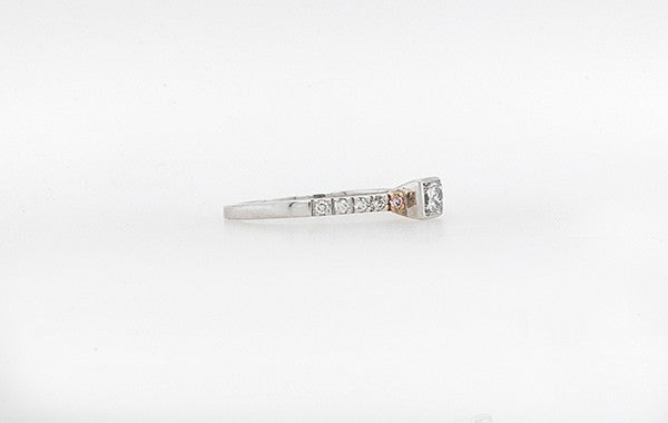 Pink Diamond Ring Princess Cut