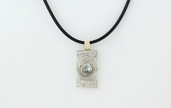 Keshi French Knitted Pendant