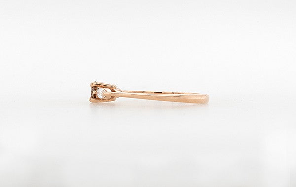 Champagne & Pear Diamond Ring