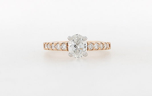 Oval Diamond Engagement Ring GIA Certified