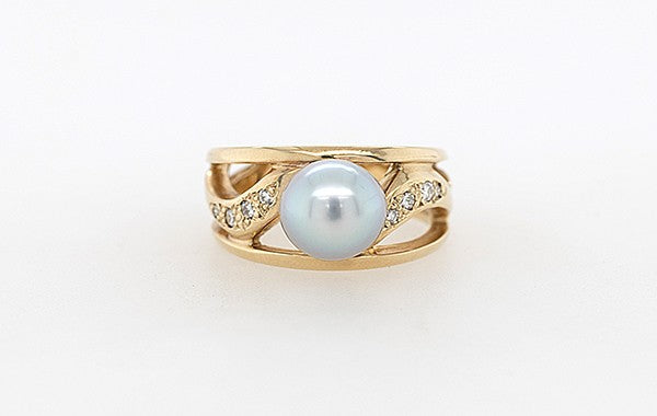 Pearl & Diamond Ring