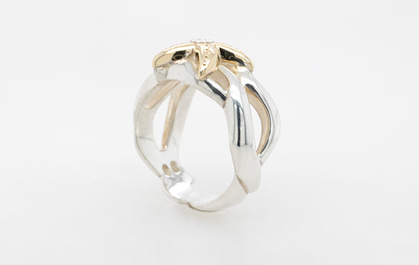 Starfish Diamond Ring SS 9Y