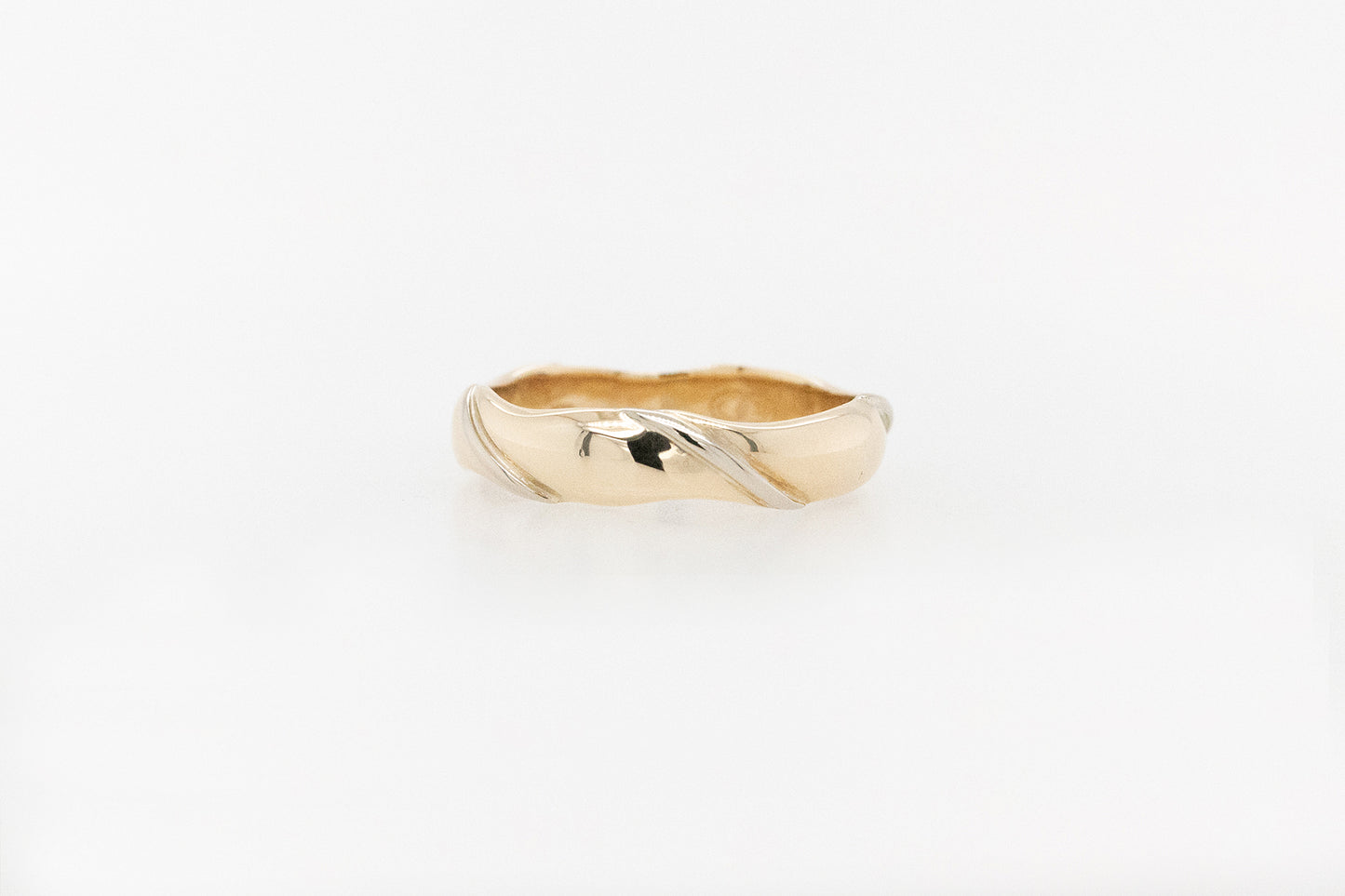 Gents 2 Tone Wedding Ring