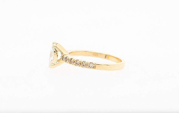 Marquise & Champagne Diamond Ring