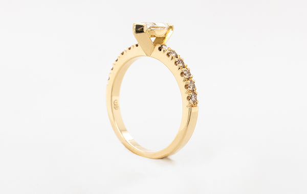 Marquise & Champagne Diamond Ring