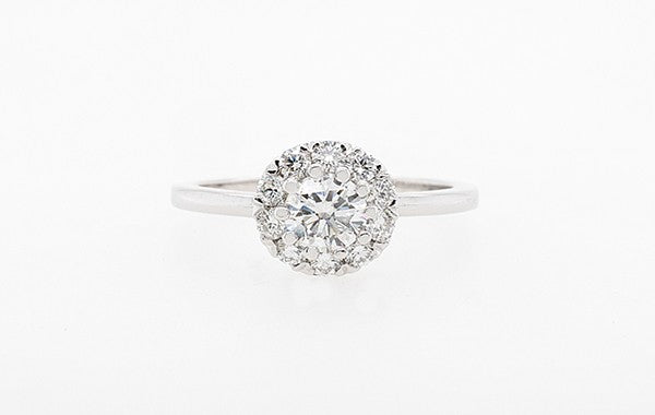 Halo Engagement Ring 0.50ct