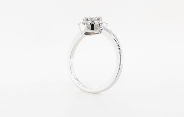 Halo Engagement Ring 0.50ct