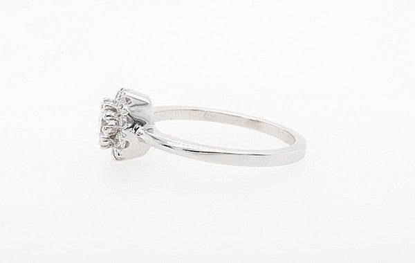 Halo Engagement Ring 0.50ct