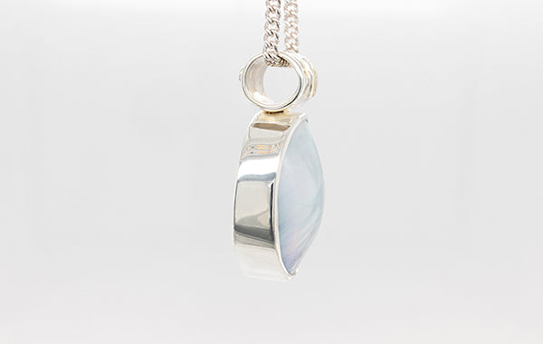 Mabe Round Pendant Embossed Stamped