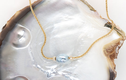 Pearl Baroque Diamond Slider