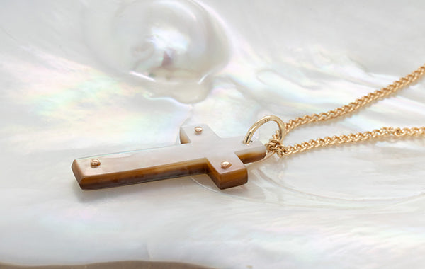 Cross Pendant Mother of Pearl