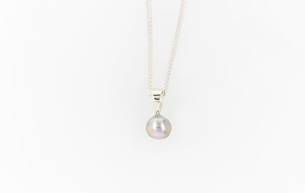 Pearl Drop Pendant Plain Bale