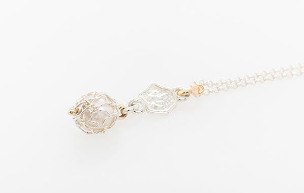 French Knitted Island Pearl Drop Pendant