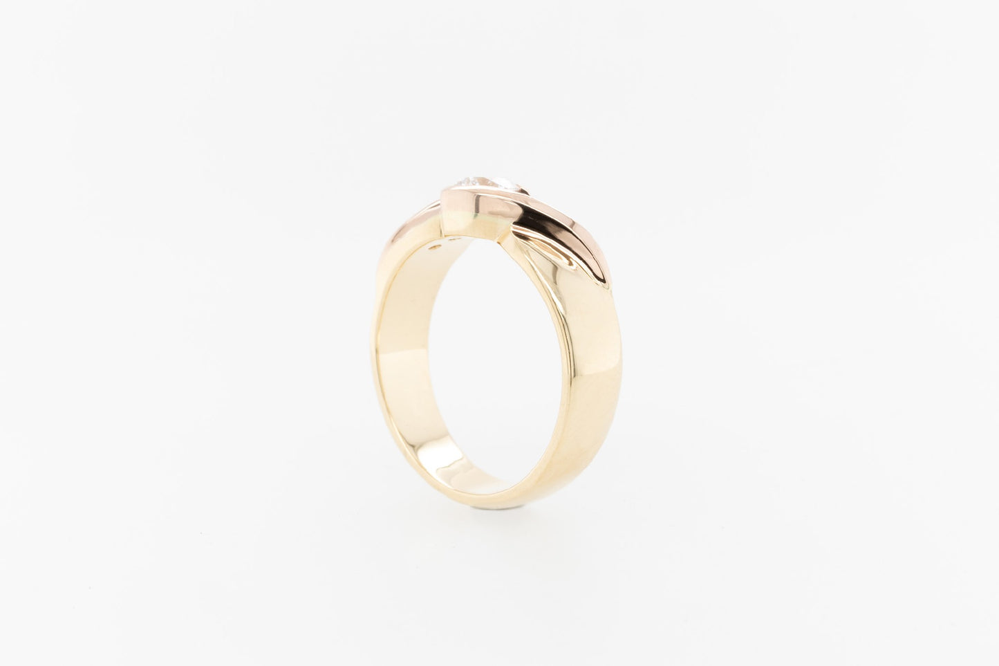 Pink Diamond Swirl Ring