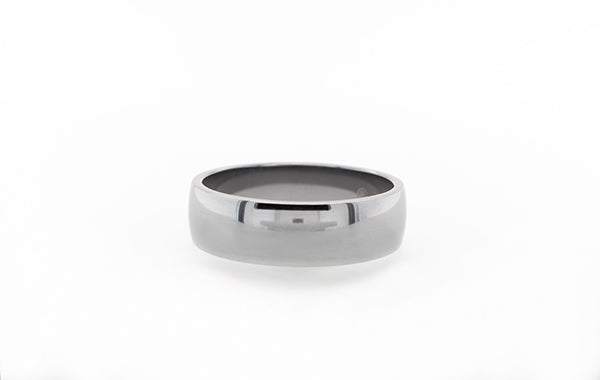 Wedding Ring Gents Tantalum Half-Round Polished