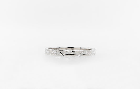 Wedding Eternity Ring Patterned Thin