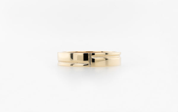 Wedding Ring Gents Faceted