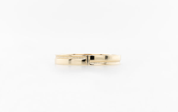 Wedding Ring Gold Faceted