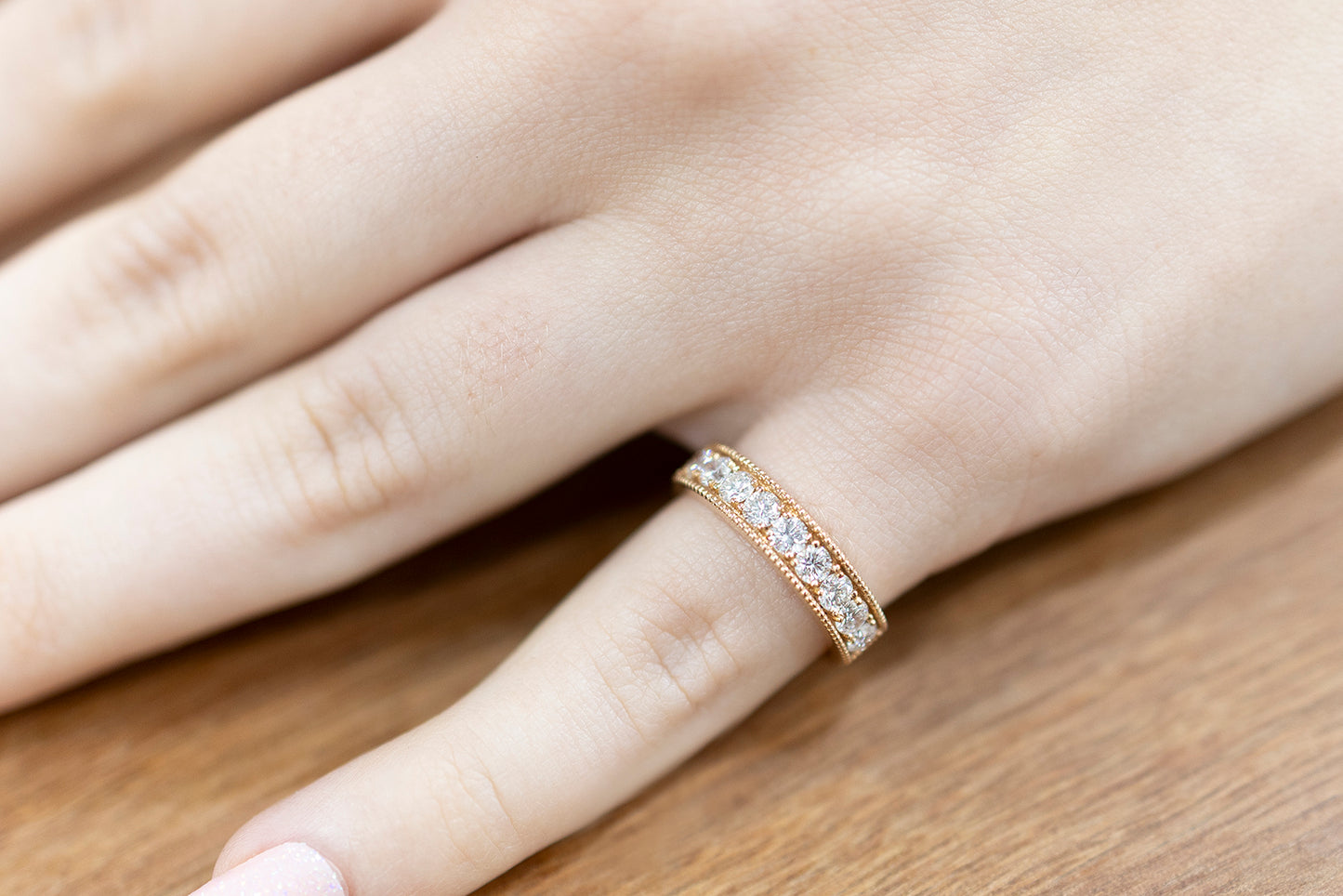 Wedding Ring Diamond Pave-Set