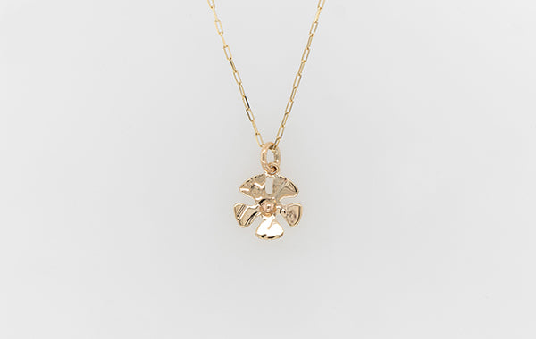 Geraldton Wax Embossed Small Flower Pendant