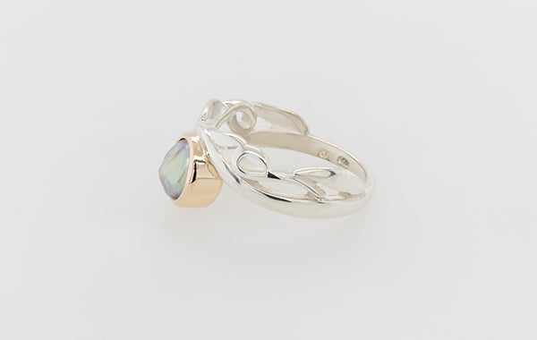 Keshi Pearl Vine Ring