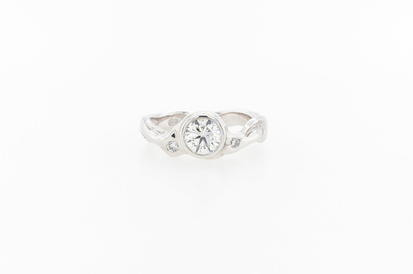 Engagement Molten Diamond Ring