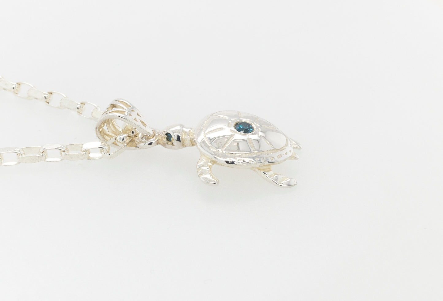 Turtle Small Diamond Pendant