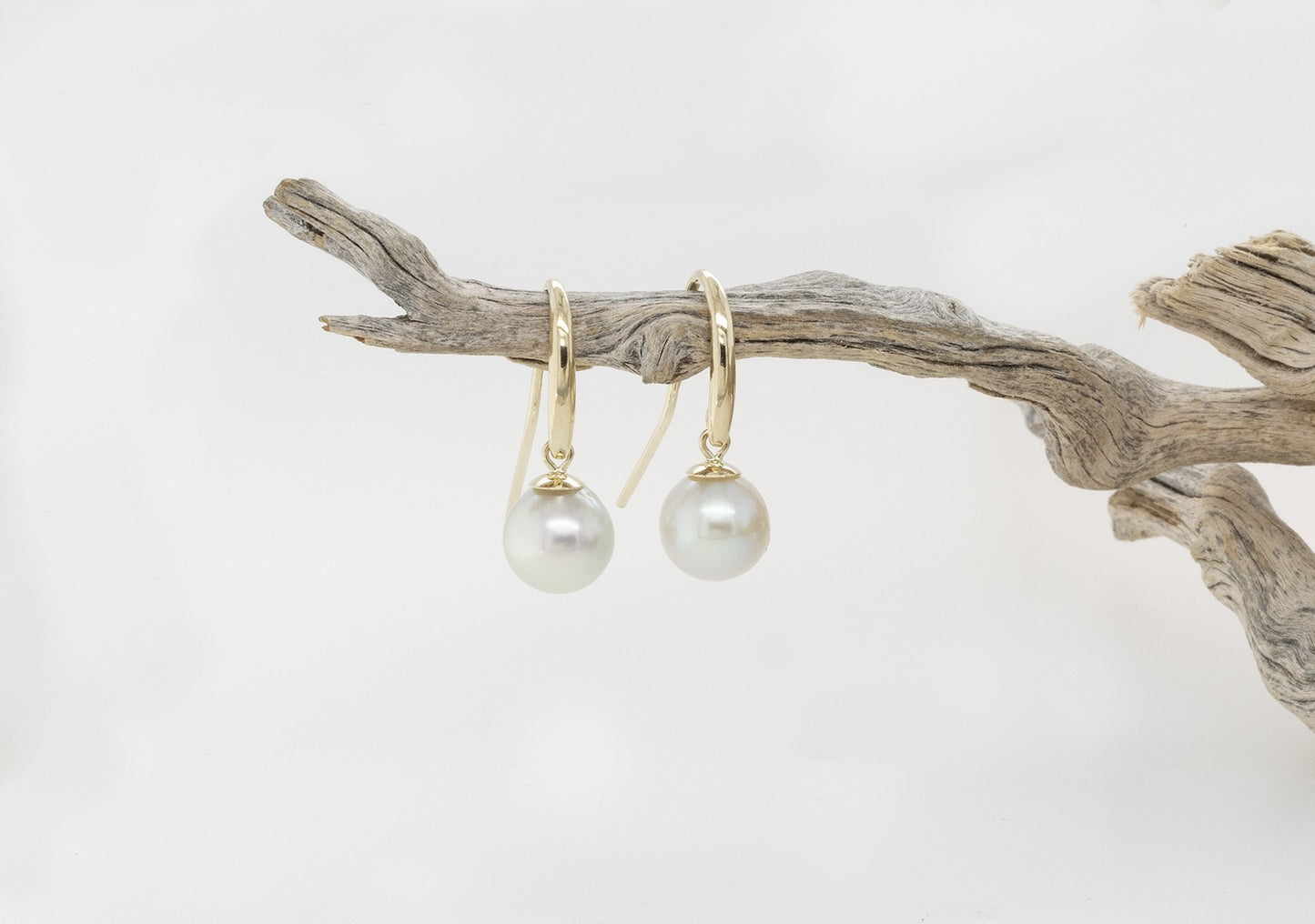 Pearl Drop Earrings 9yg