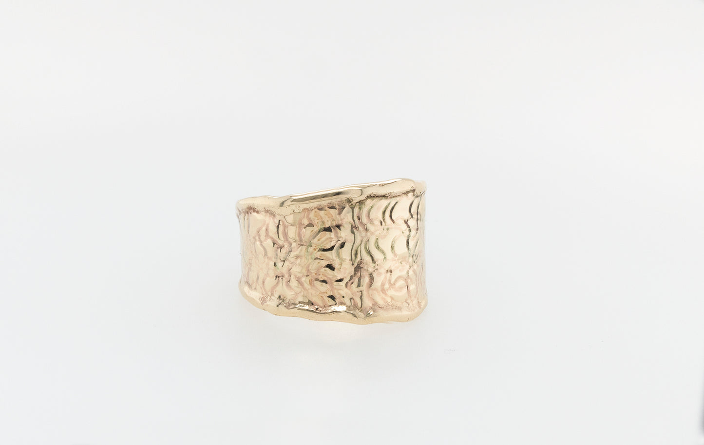 Embossed Molten Cuff Ring