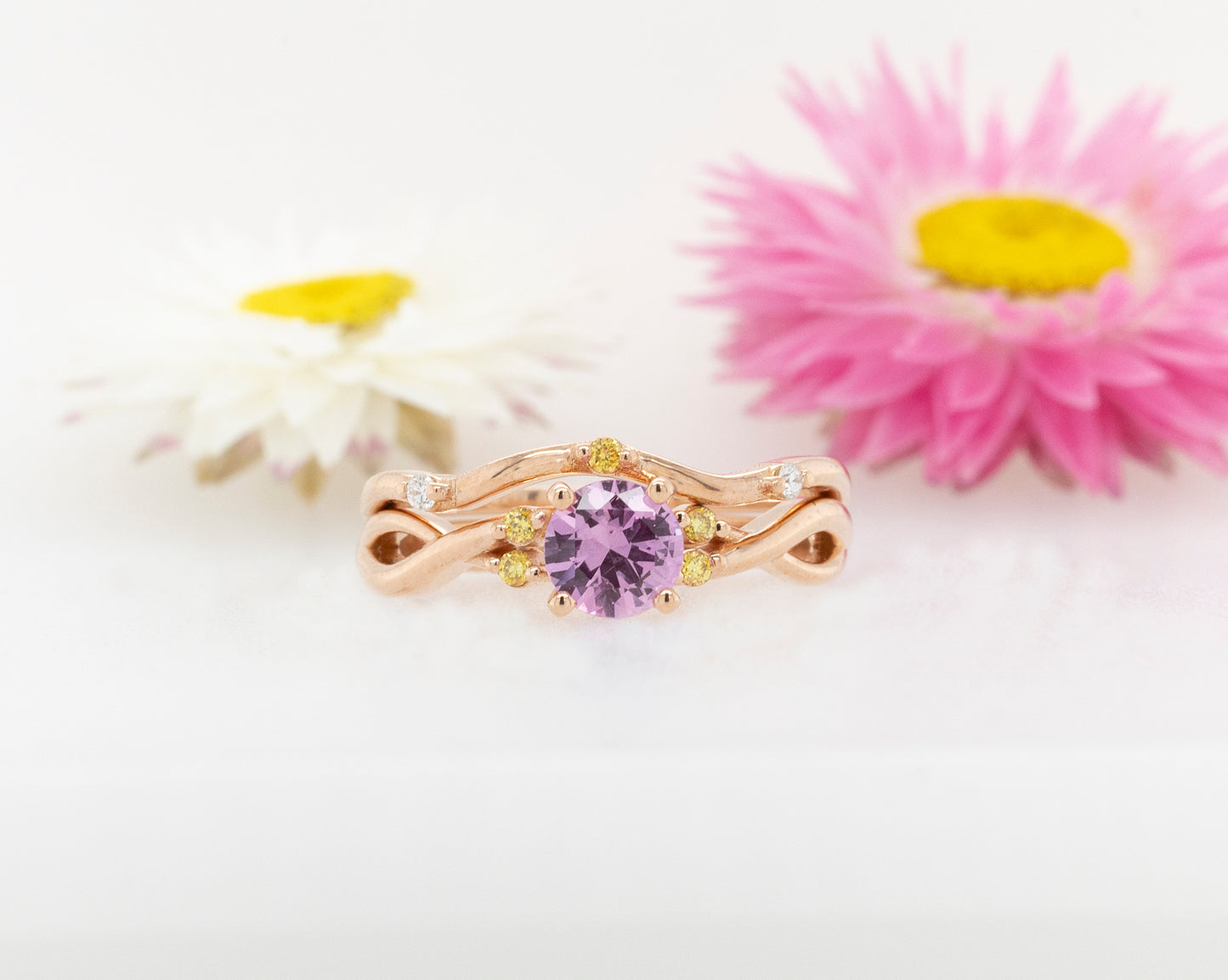 Sapphire & Diamond Engagement Ring