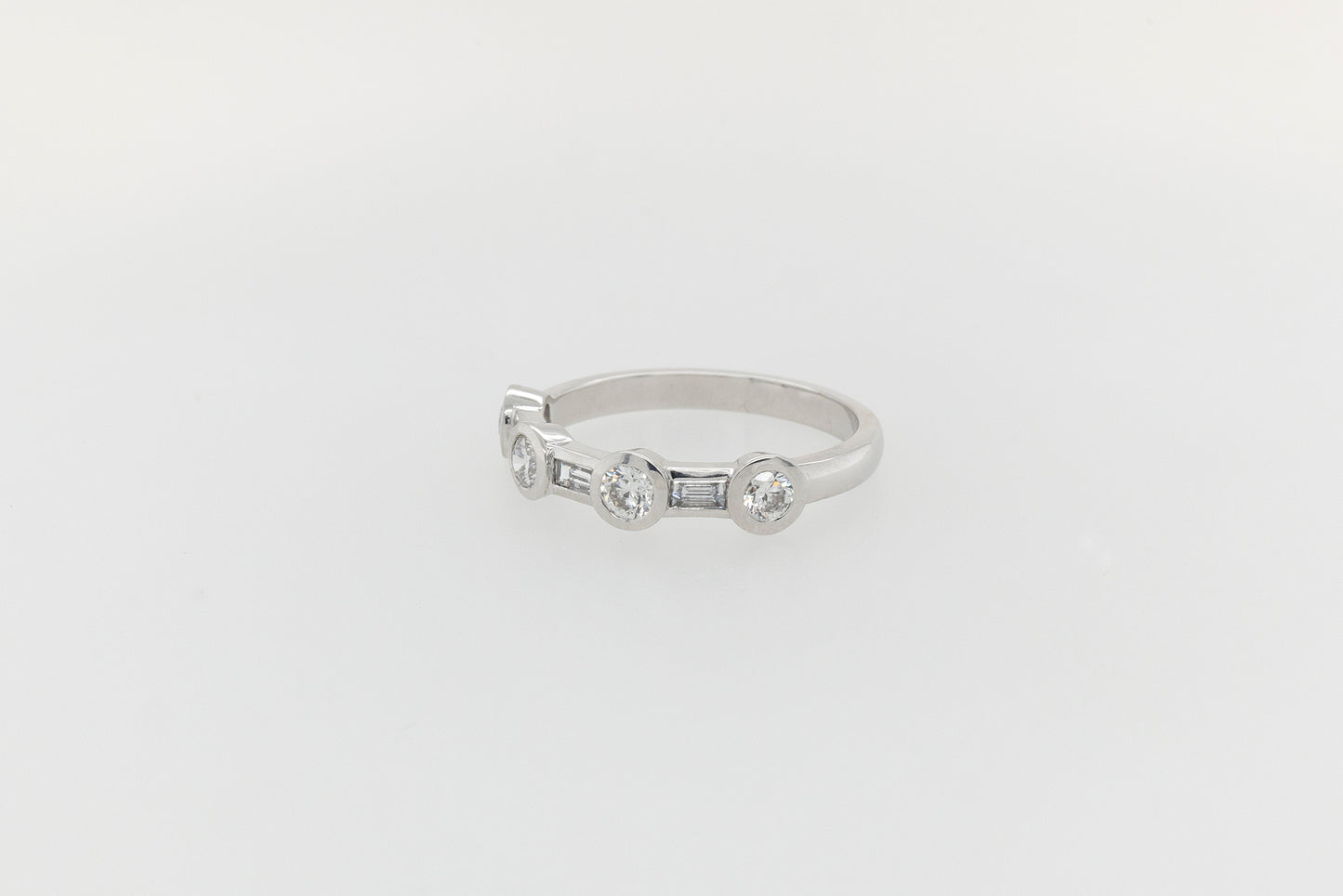 Baguette and Round Diamond Eternity Ring