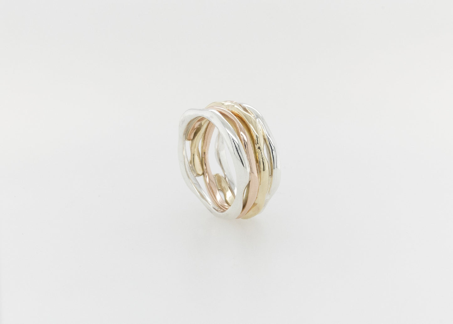 Seaweed Stack Ring 3-Tone 2