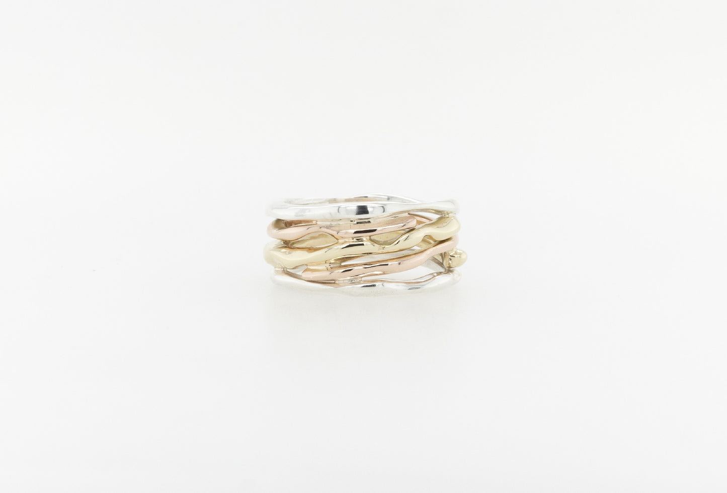 Seaweed Stack Ring 3-Tone 2