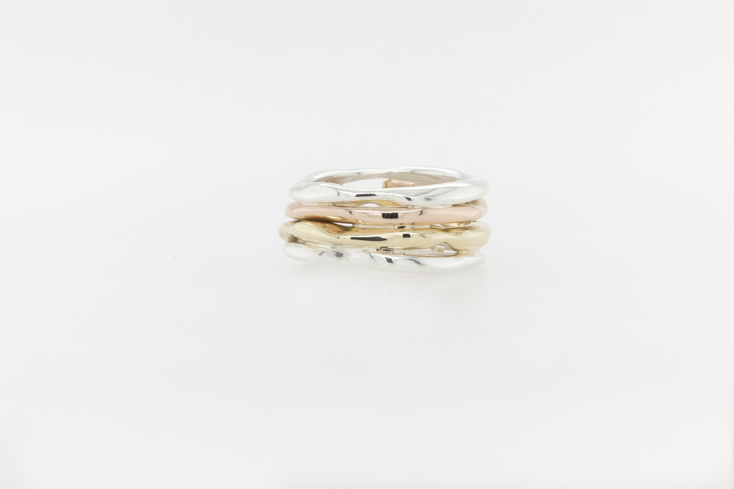 Seaweed Stack Ring 3-Tone 2