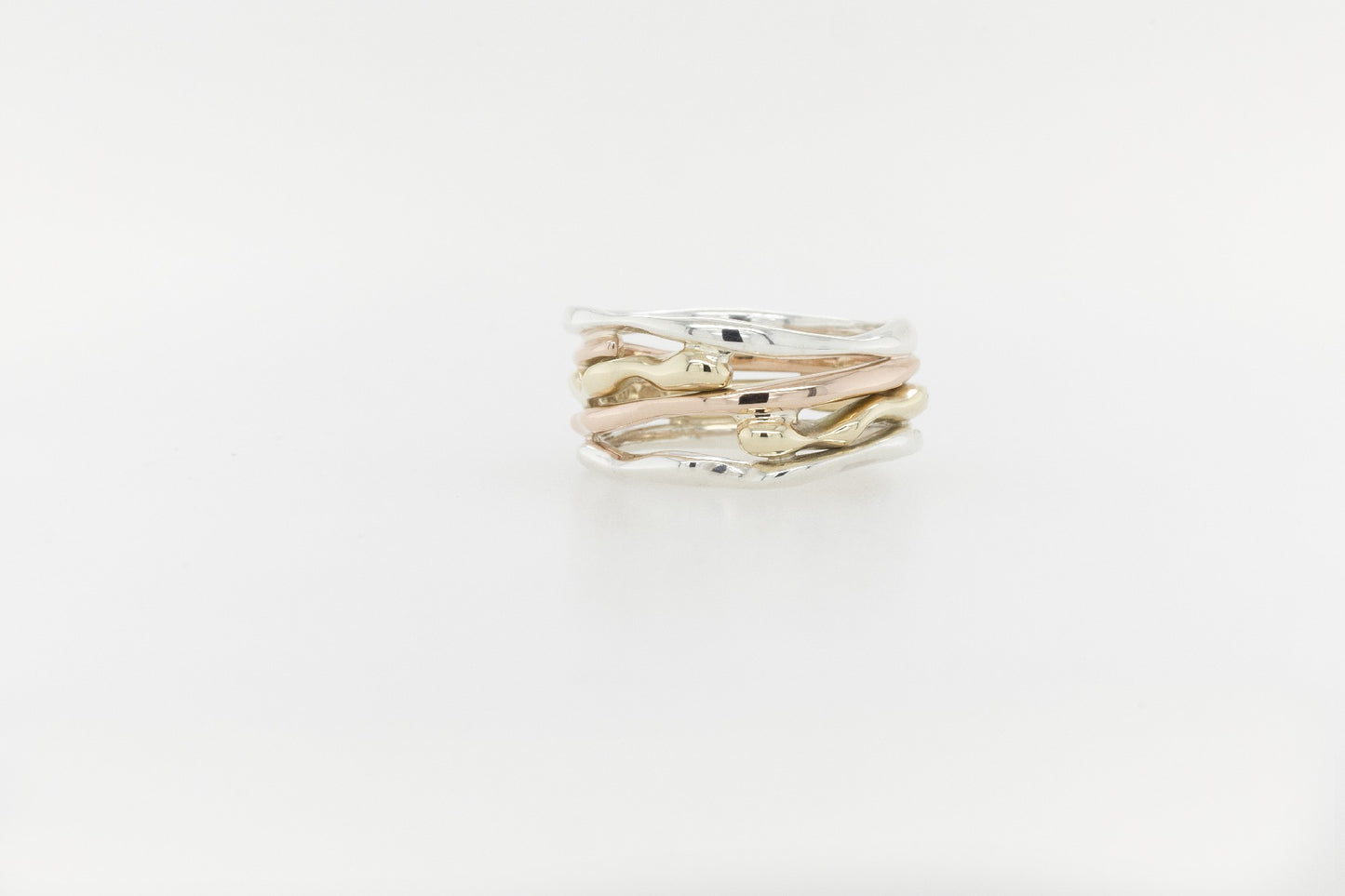 Seaweed Stack Ring 3-Tone 2