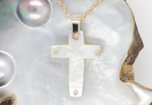 Cross Mother of Pearl Large