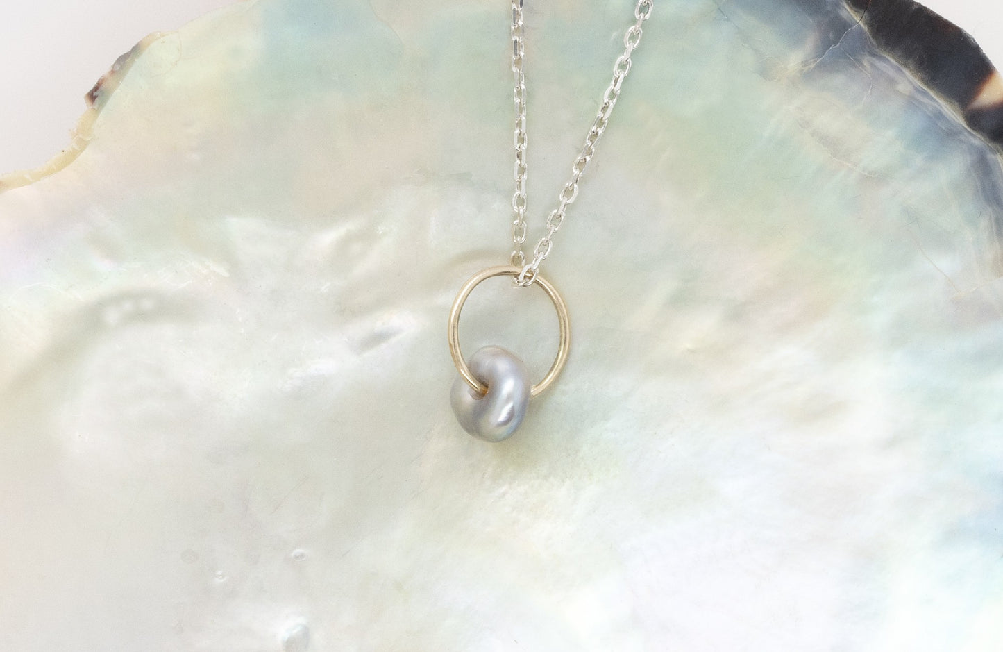 Keshi Ring Pendant 2