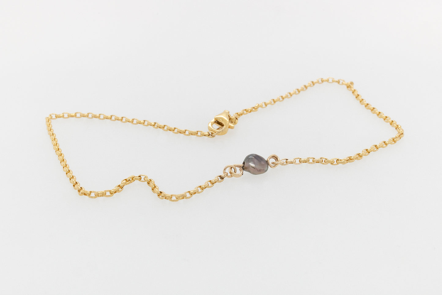 Keshi pearl anklet
