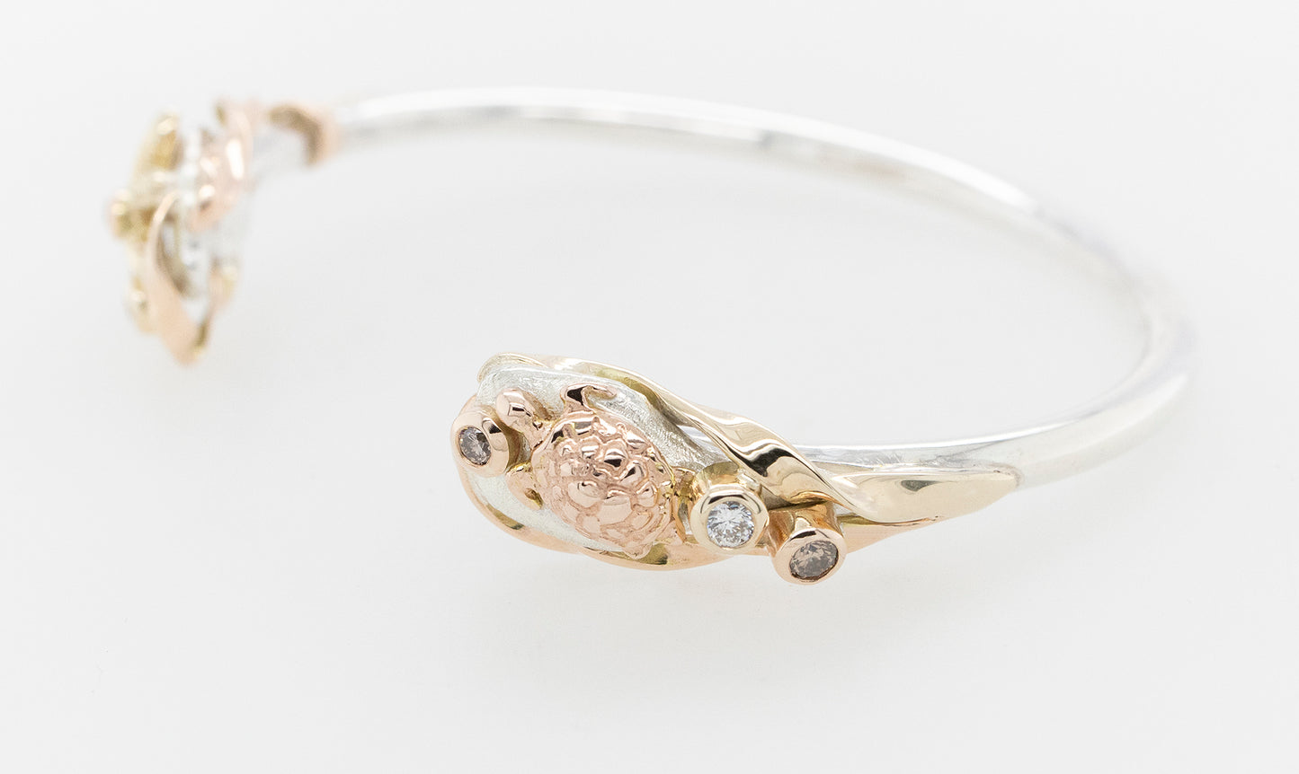 Sea Life Cuff With Diamonds